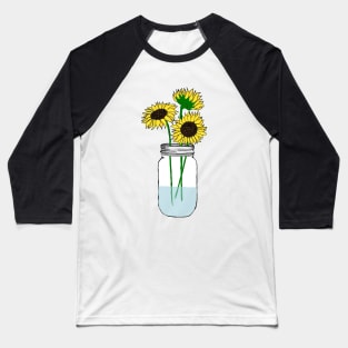 Sunflowers in a Jar Baseball T-Shirt